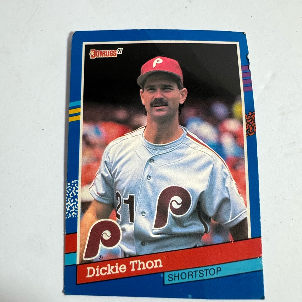 Donruss 91 Dickie Thon Baseball Card